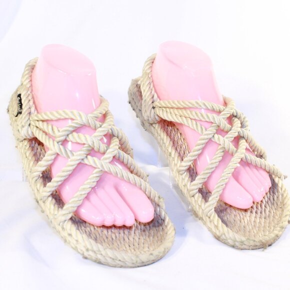 Gurkees W8 M5 Neptune Platinum Vegan Rope Unisex Sandals - Handmade in USA - Picture 2 of 10